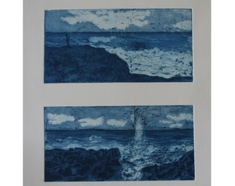 Isla pulpo, aguatinta original