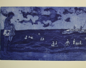 Bat galim, Haifa, original akvatintetsning