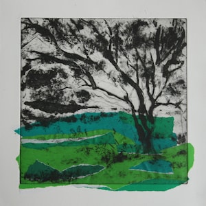 Vina, original aquatint etching