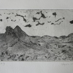 Makhtesh Ramon, original aquatint etching
