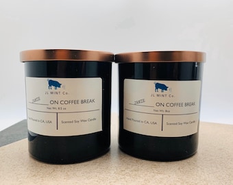 En COFFEE BREAK JL Mint Co. Vela de Cera de Soja
