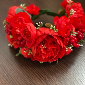 Ukraine Headband , Ukrainian Wreath, Berries Headband, Ukrainian Headpiece
