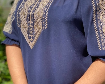 Украинская вышиванка блузка, Украинская вышитая блузка, Вышиванка бохо этническая рубашка бохо шик крестьянин топ Подарок на Пасху