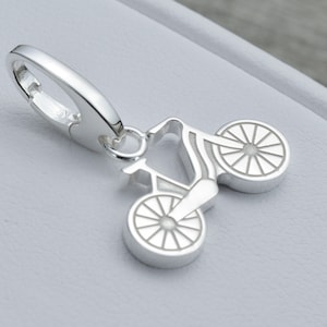 Bicycle Charm Sterling Silver, Bicycle Accessories, Coastal Jewelry, Bicycle Jewelry, Bicycle Ornament, Bicycle Necklace, Bike Jewelry