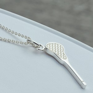 Lacrosse Necklace Sterling Silver - Lacrosse Team Gifts - Sports Necklace - Lacrosse Player - Lacrosse Mom - Lacrosse Stick
