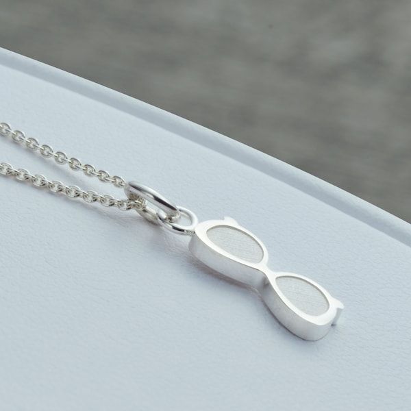 Sunglasses Necklace Sterling Silver, Silver Necklace, Pendant Necklace, Gift For Her, Summer Necklace, Summer Jewelry, Charm Necklace