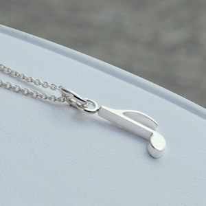 Music Necklace Sterling Silver, Music Teacher Gift, Piano Teacher, Music Lover Gift, Teacher Appreciation Gift