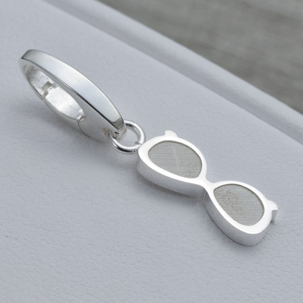 Sunglasses Charm Sterling Silver, Glasses Charm, Summer Jewelry, Beach Jewelry, Coastal Jewelry, Summer Shades, Charms For Charm Bracelet