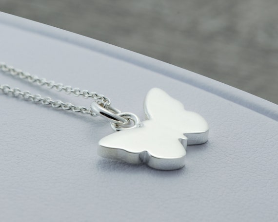 Butterfly Necklace Sterling Silver, Small Butterfly Necklace, Butterfly  Jewelry, Teen Girl Gifts, Sweet 16 Jewelry Gifts, Jewelry for Girls 
