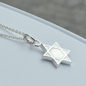 Jewish Star Necklace, Star Of David Necklace, Sterling Silver Necklace, Necklace For Kids, Jewish Jewelry, Small Star of David, Tiny