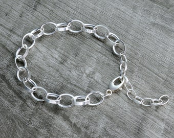 Rubyca Argent blé Toggle Bracelet Rolo Link Chaîne Femmes vente en gros bijoux Teen Rubyca Argent blé Toggle Bracelet Rolo Link Chaîne Femmes vente en gros bijoux Teen