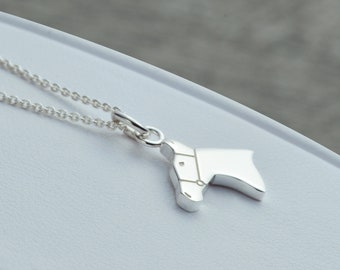 Collar de caballo en plata de ley, regalo de caballo para niña, collar con colgante, collar con dije, collar de plata, ecuestre, amante de los caballos