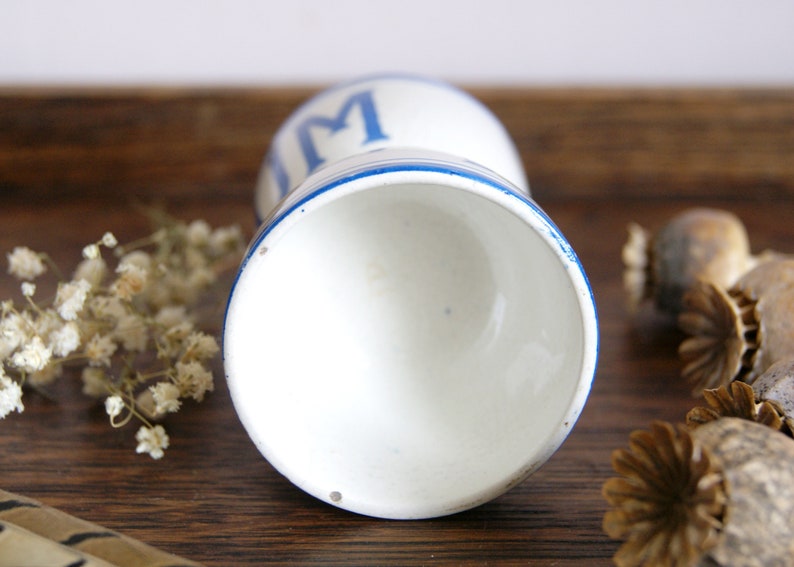 Rare Ovum Egg Cup, Advertising for Thorleys, Double Sided, Vintage Decor