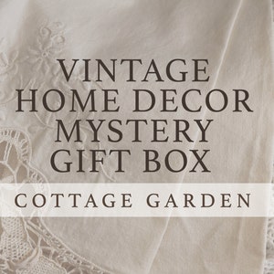 Vintage Home Decor Mystery Gift Box, Cottage Flower Garden Style - Gift for Her