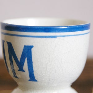 Rare Ovum Egg Cup, Advertising for Thorleys, Double Sided, Vintage Decor