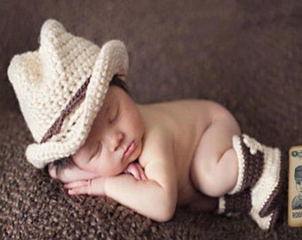 knitted baby cowboy boots