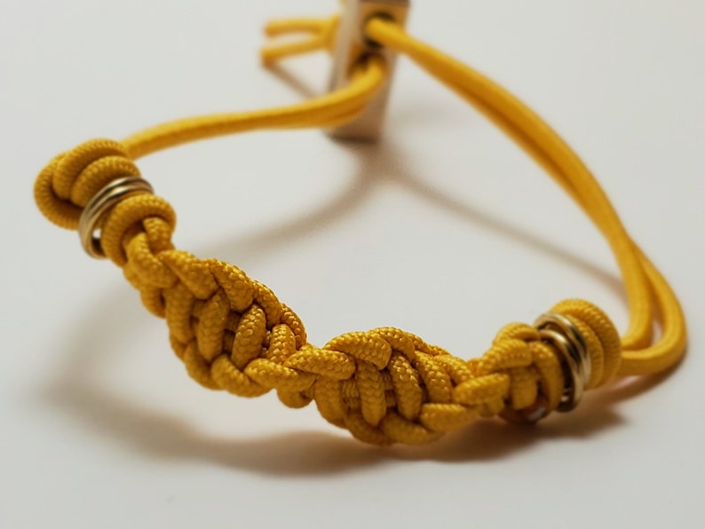Hello Yellow Hair Tie Bracelet Etsy
