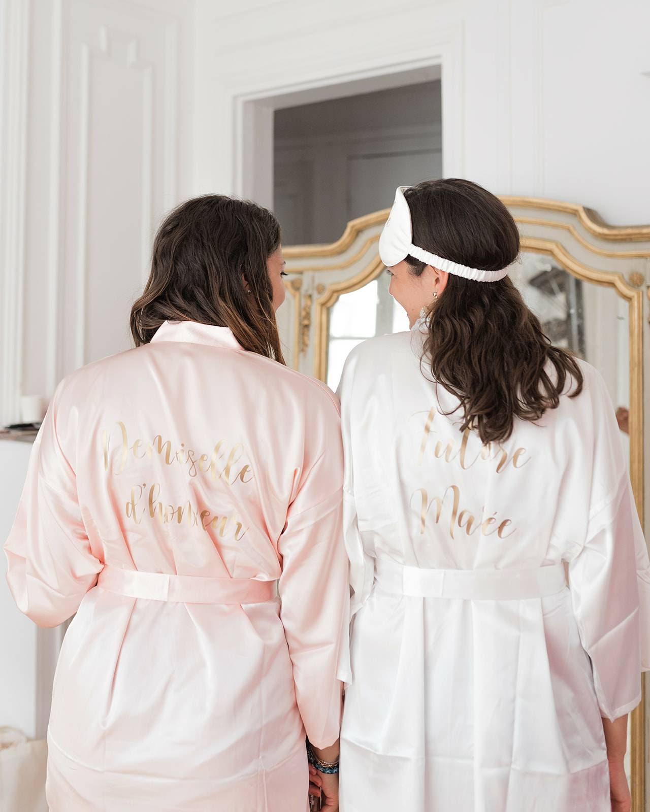 Kimono/custom satin combing team bride, witness gift, EVJF, Valentine…