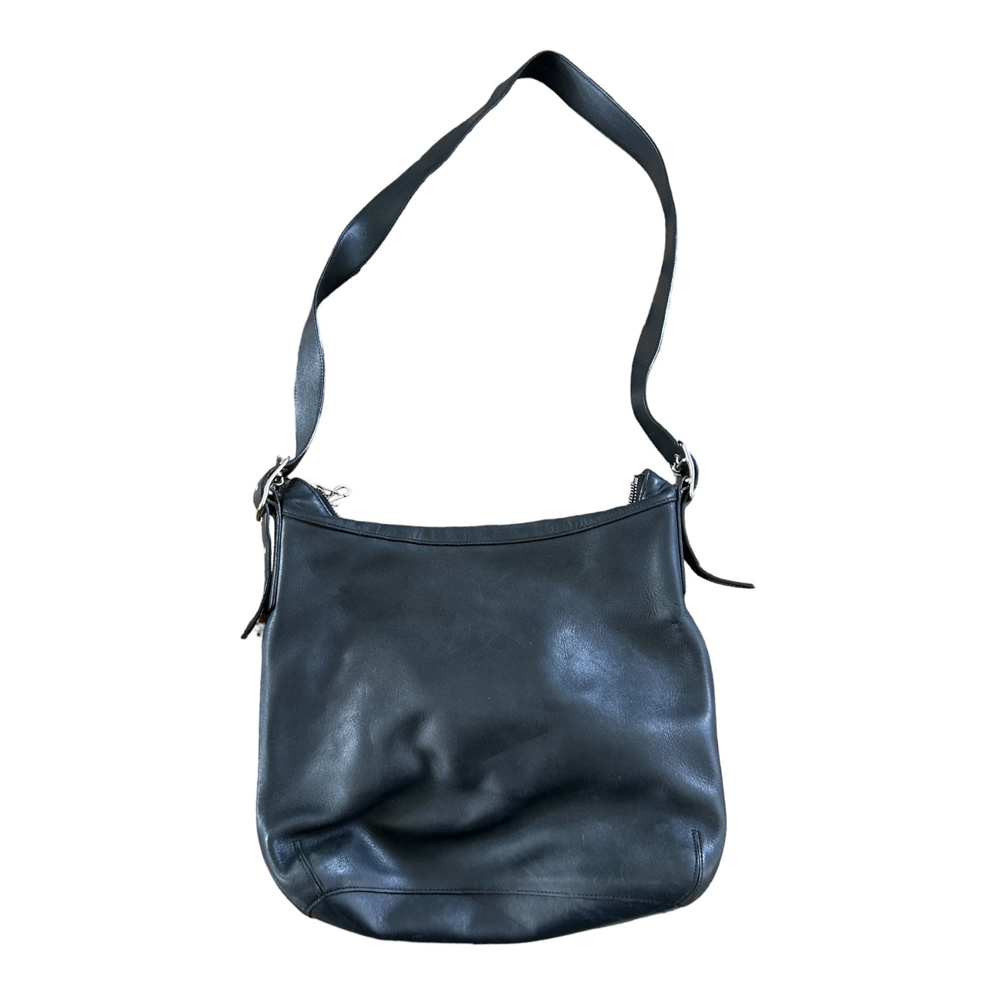 COACH Messenger Bag. Black Leather Crossbody Purse. Vintage COACH Messenger Bag. Black Leather Crossbody Purse. Vintage