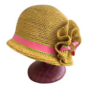 Kathy Jeanne Pink Hat with Pearls Kathy Jeanne Hats - Etsy main image 4