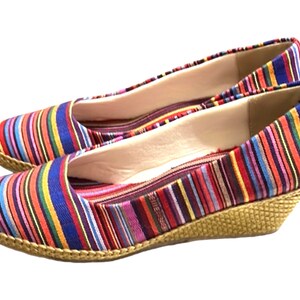Textured Wedge. Beacon Womens Espadrille Newport Multicolor. Size 11. New in Box. Etsy Ireland