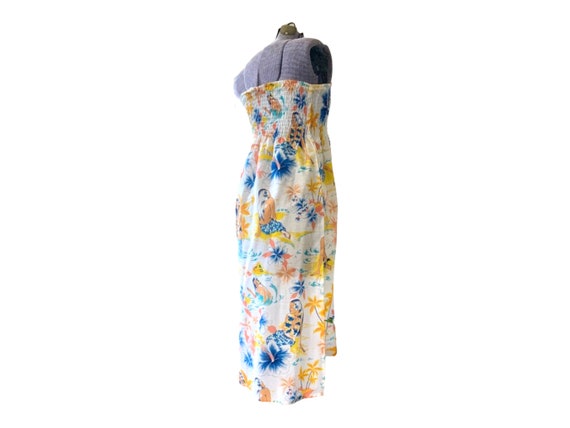 70s Hawaiian Sundress. Halter Style with Hawaiian… - image 2