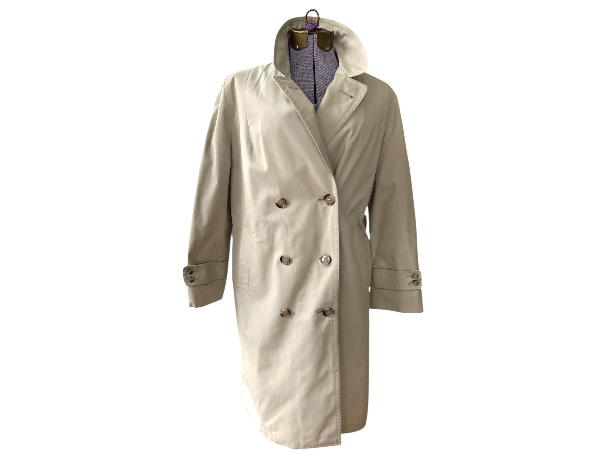 Manteau Trench London Fog Pour Femme - Taille 6P (petite), Couleur Beige, Occasion Très Bon état