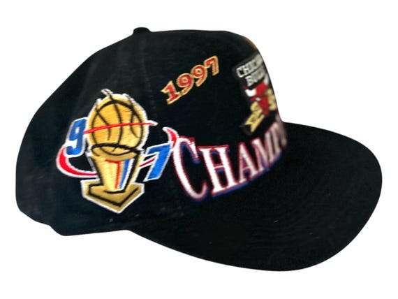 Chicago Bulls 1997 NBA Champions Logo Athletic Snapback Hat. One