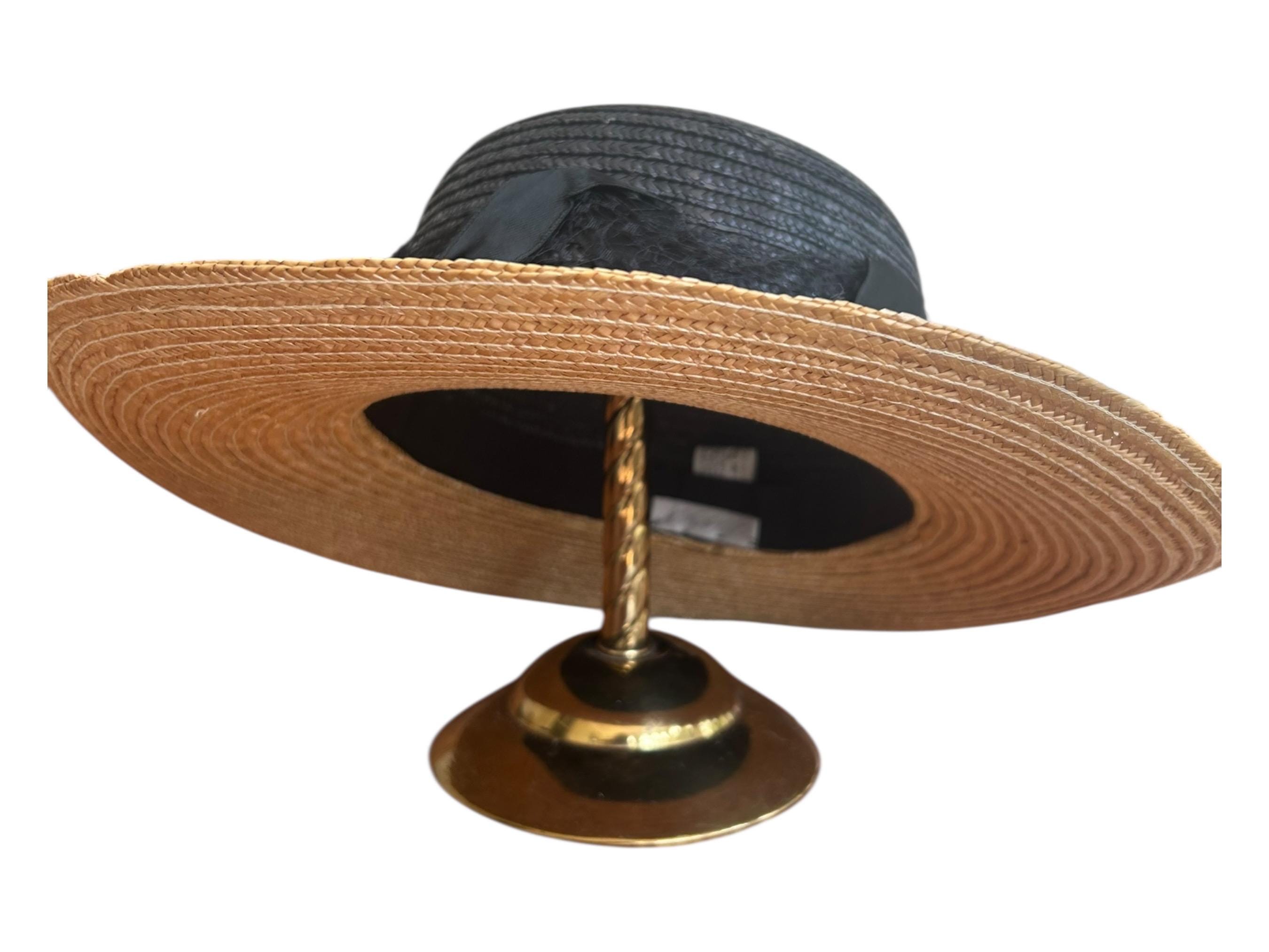 Vintage Shabby Chic Lord & Taylor Straw Sun Hat Lord & Taylor Straw Hats for Women | Mercari main image 4