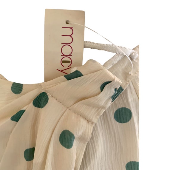 Flora Kung Silk Skirt. Polka Dot Wrap 1980s Vinta… - image 5