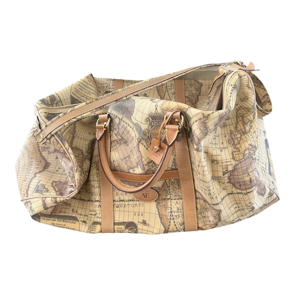 World Map Duffle Bag Etsy