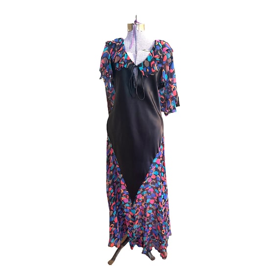 saks black tie dresses Black Satin Short Dress with Ruched Side main image 0
