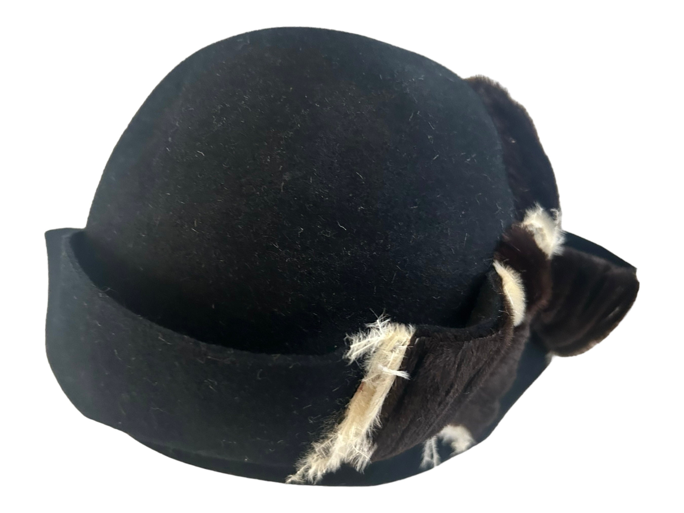 Vintage 50s Wool Hat: Marshall Field Exclusive, Fur  display picture 2