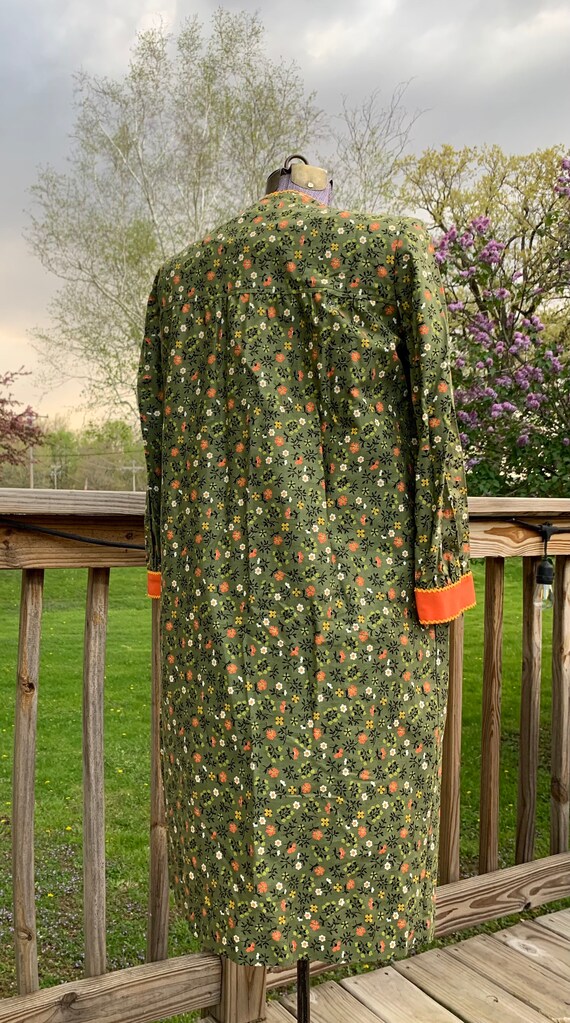 Flower Print Smock Dress 1960s “Coquette” - image 3