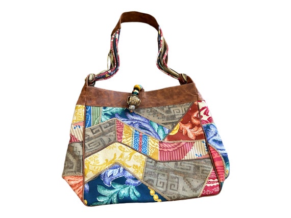 Neiman Marcus Patchwork Leather Purse. 1980s   Vi… - image 2