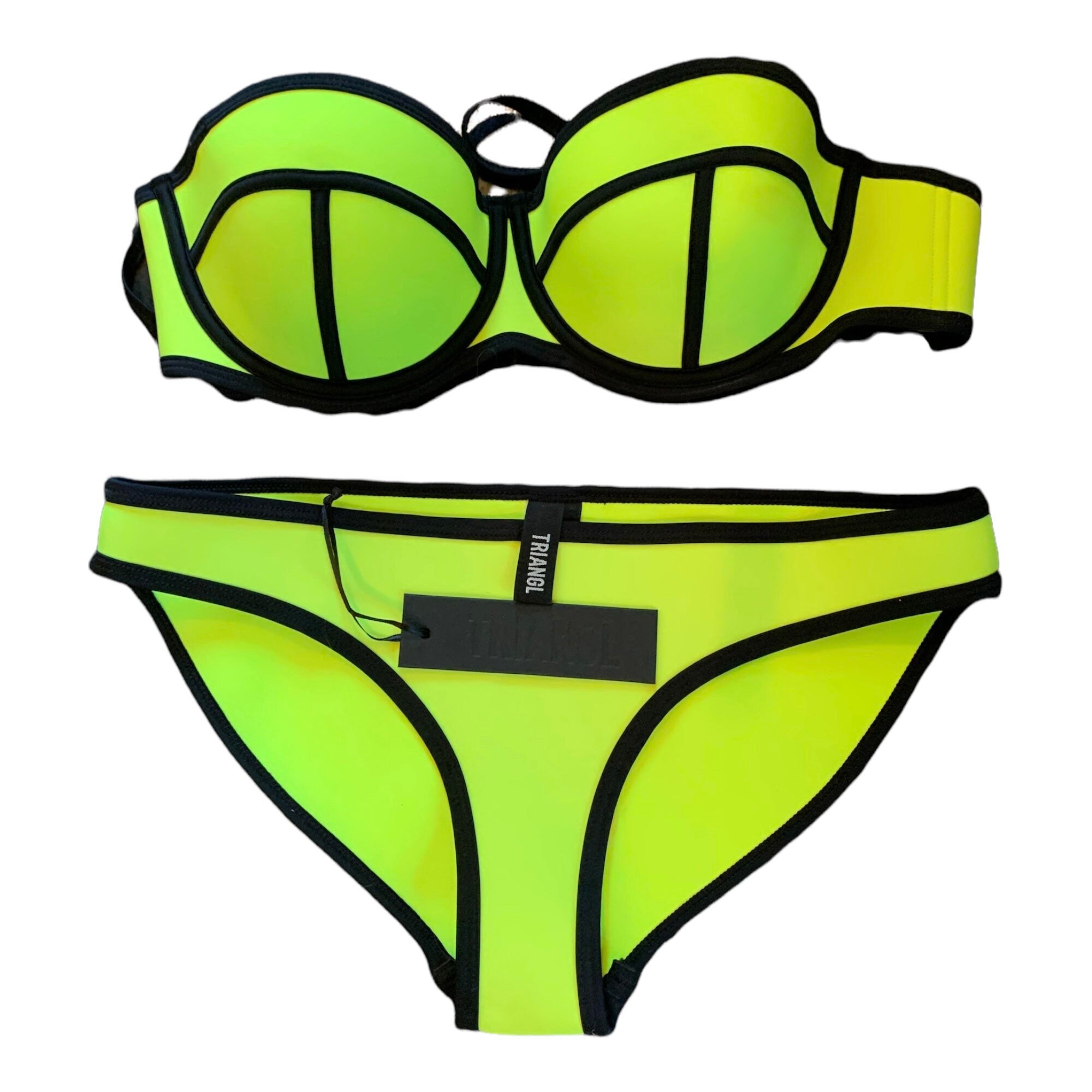 Yellow sales triangl swimsuit