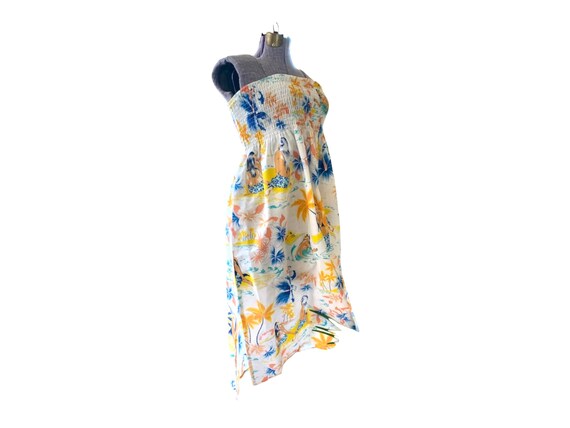 70s Hawaiian Sundress. Halter Style with Hawaiian… - image 3