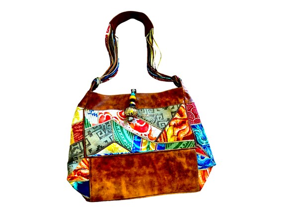 Neiman Marcus Patchwork Leather Purse. 1980s   Vi… - image 3