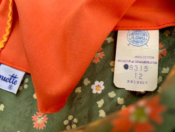 Flower Print Smock Dress 1960s “Coquette” - image 5