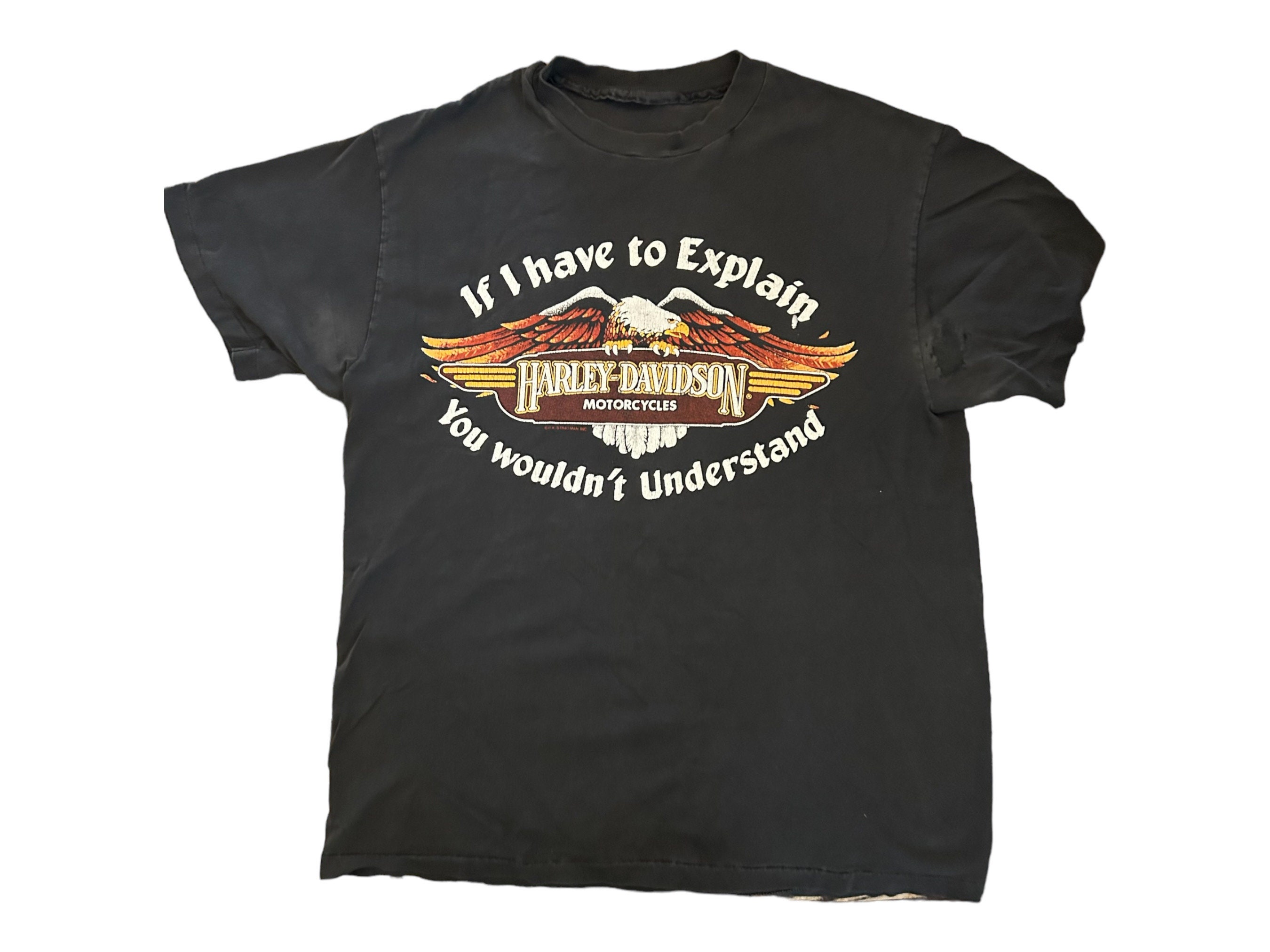80s Harley Davidson カリフォルニア　Tシャツ Vintage 80s Harley Davidson T-shirt: Auburn California Graphic