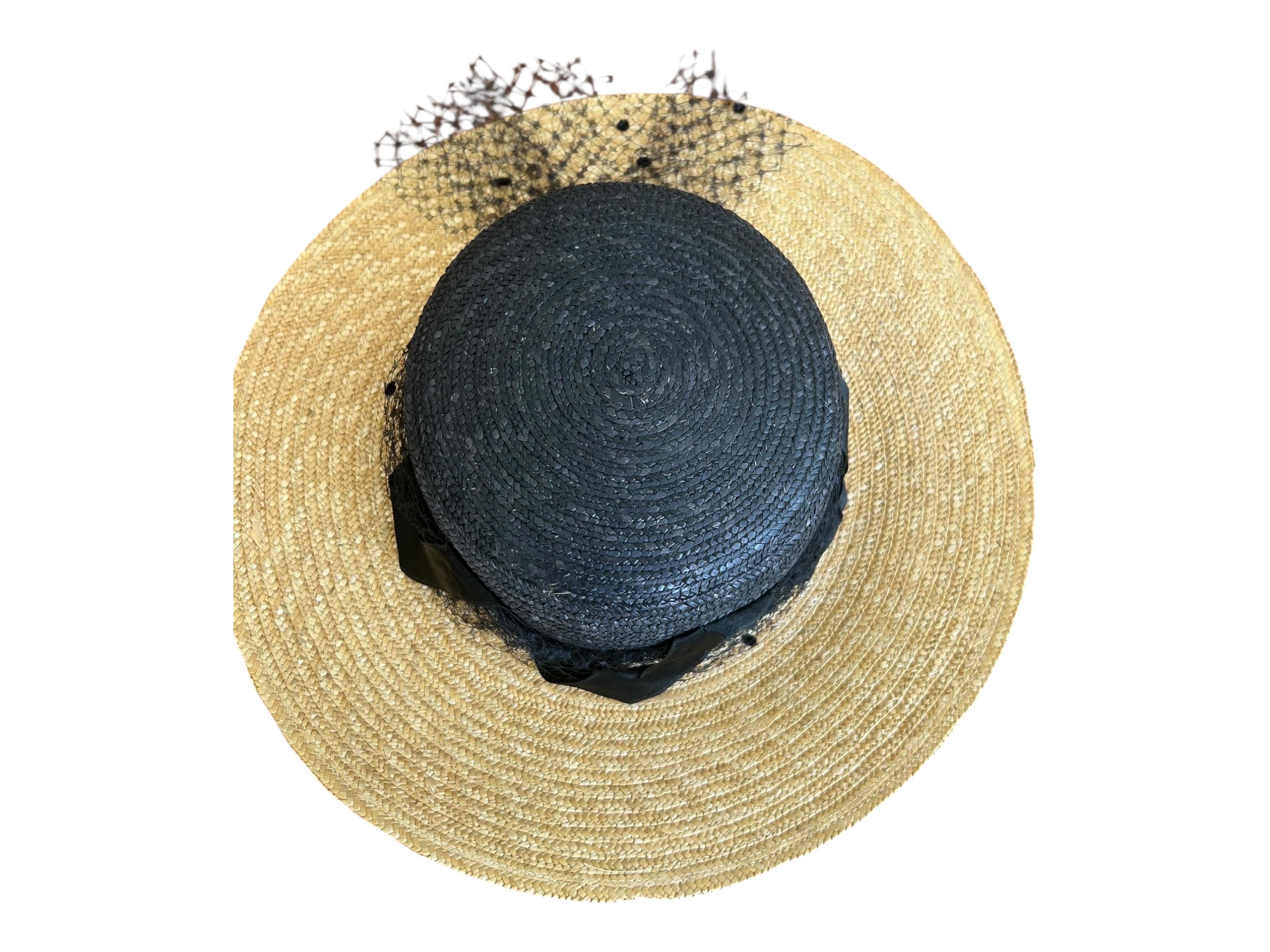 Vintage Lord and Taylor Straw Hat. Wide Brim. Womens. - Etsy display picture 3