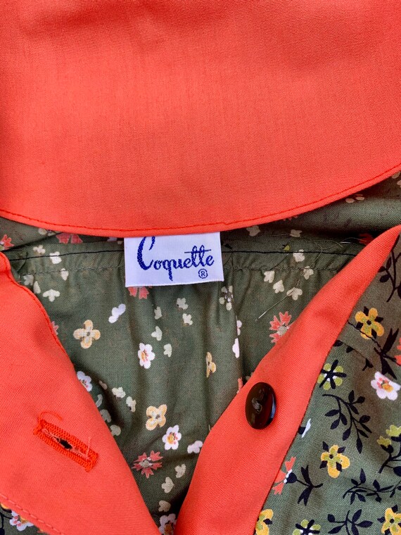 Flower Print Smock Dress 1960s “Coquette” - image 4