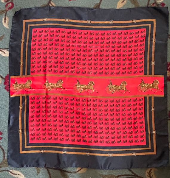 Hermes Silk Scarf. Vintage. Made in Paris. - image 1