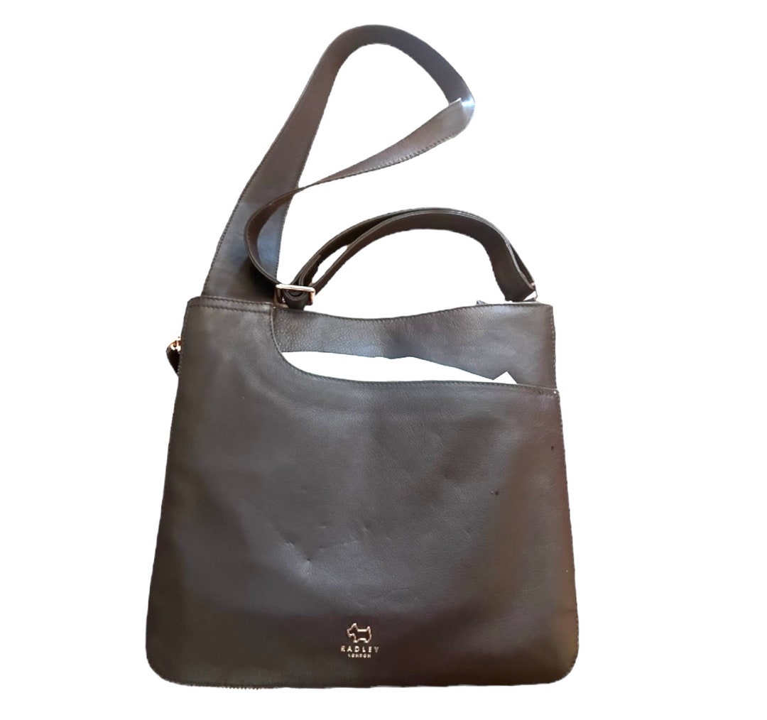 Sac à Main RADLEY London En Cuir Vintage - Couleur Vert - Occasion Très Bon État