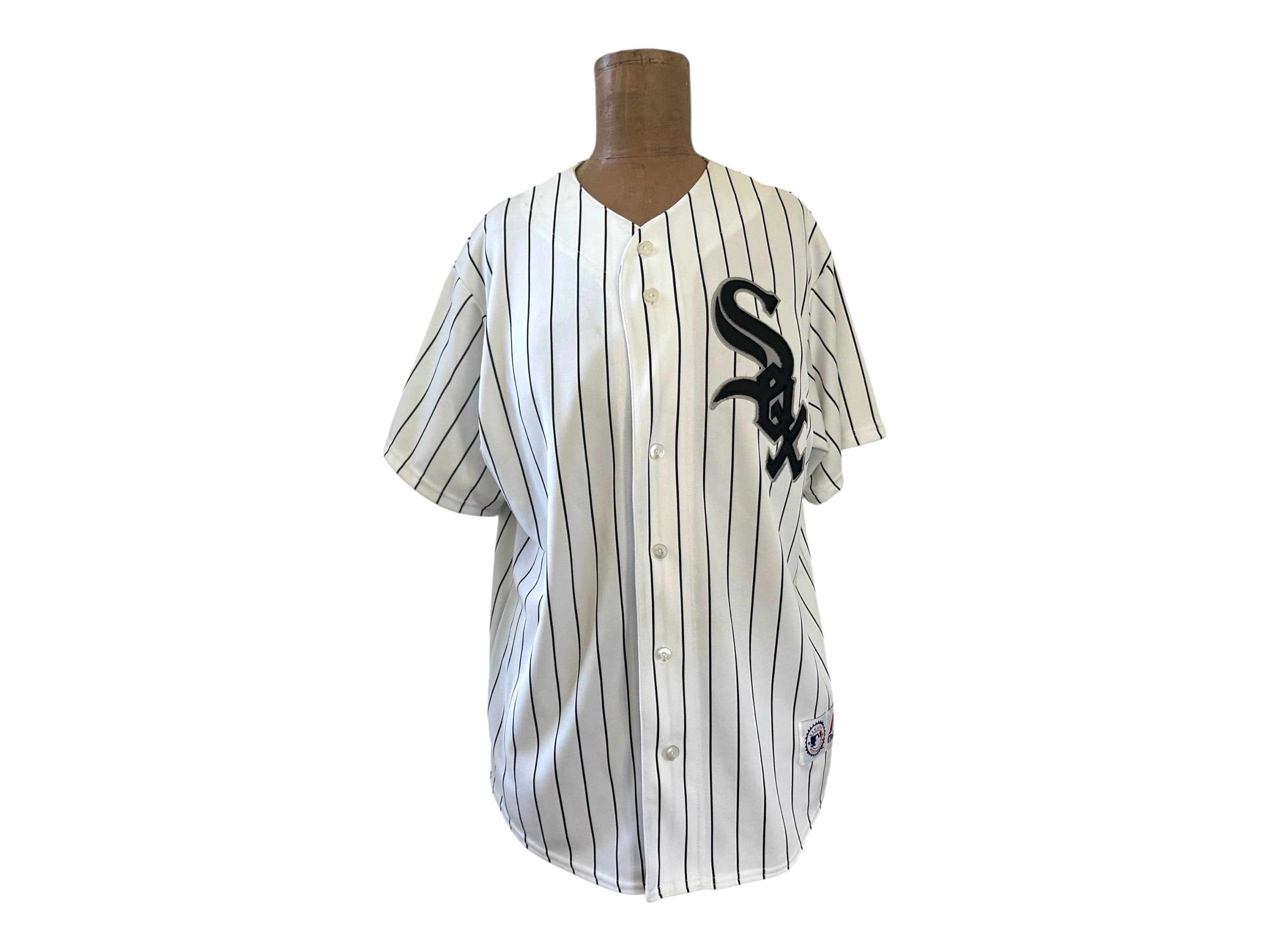 Chicago White Sox Jersey: Vintage Majestic MLB Pinstripe Shirt