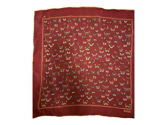 Gucci butterfly deals scarf