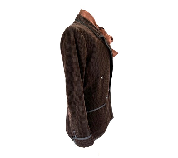 Yves St Laurent Velvet Blazer Rive Gauche Brown P… - image 3