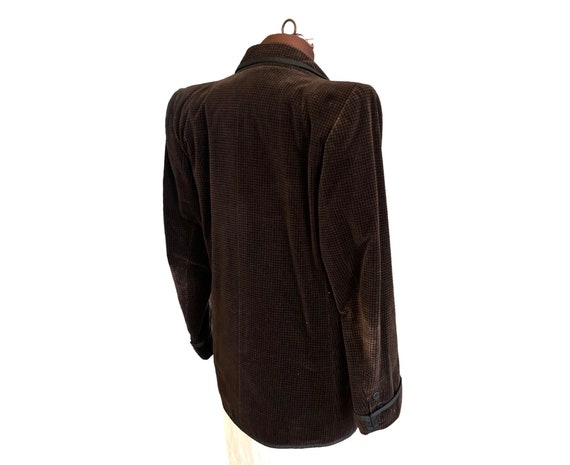 Yves St Laurent Velvet Blazer Rive Gauche Brown P… - image 4