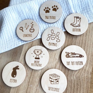 Wooden labels for toy box IKEA Trofast image 6