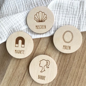 Wooden labels for toy box IKEA Trofast image 5